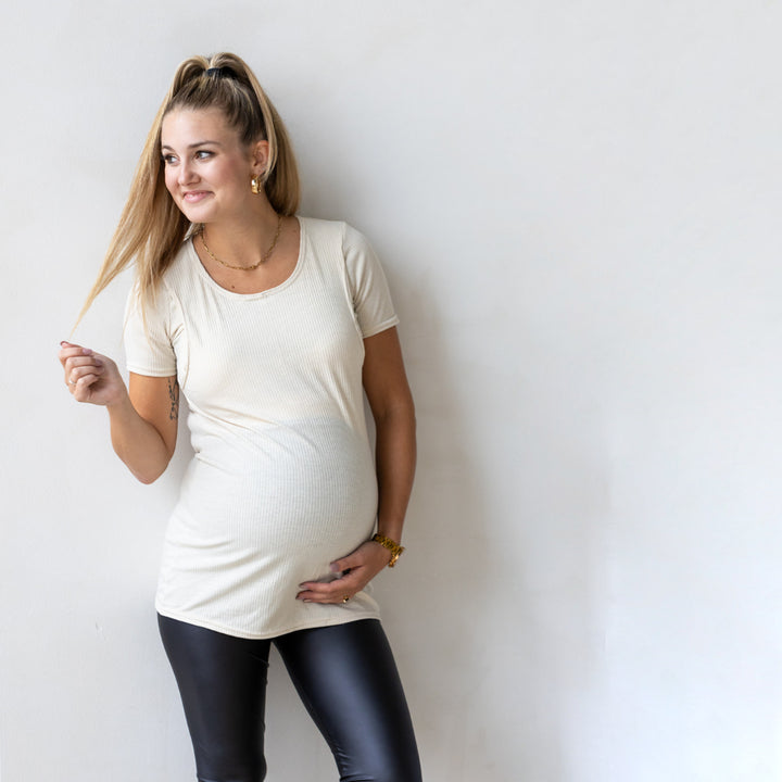 Luxe Leather Legging - maternity leggings by New Genes Maternity Wear
