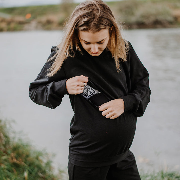 Hayden maternity nursing hoodie - New Genes Maternity Wear