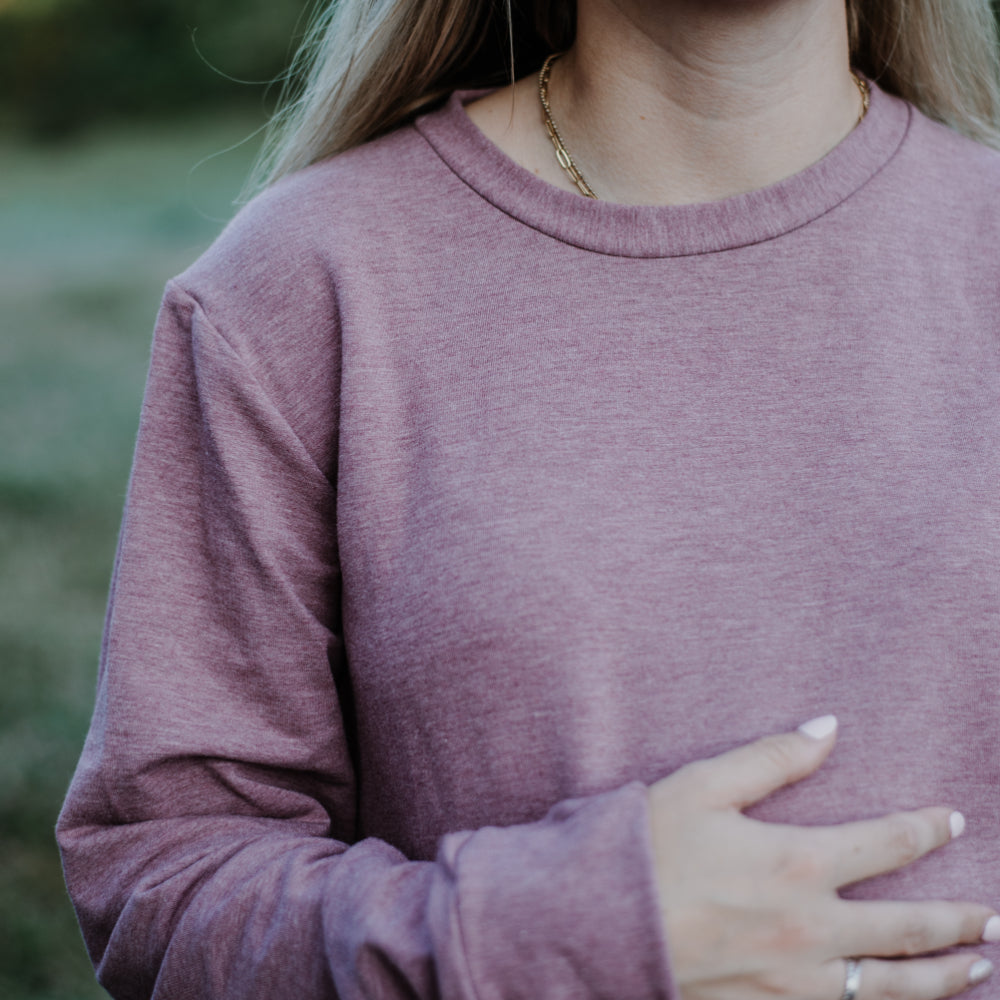 Charlotte slit maternity sweater - New Genes Maternity Wear