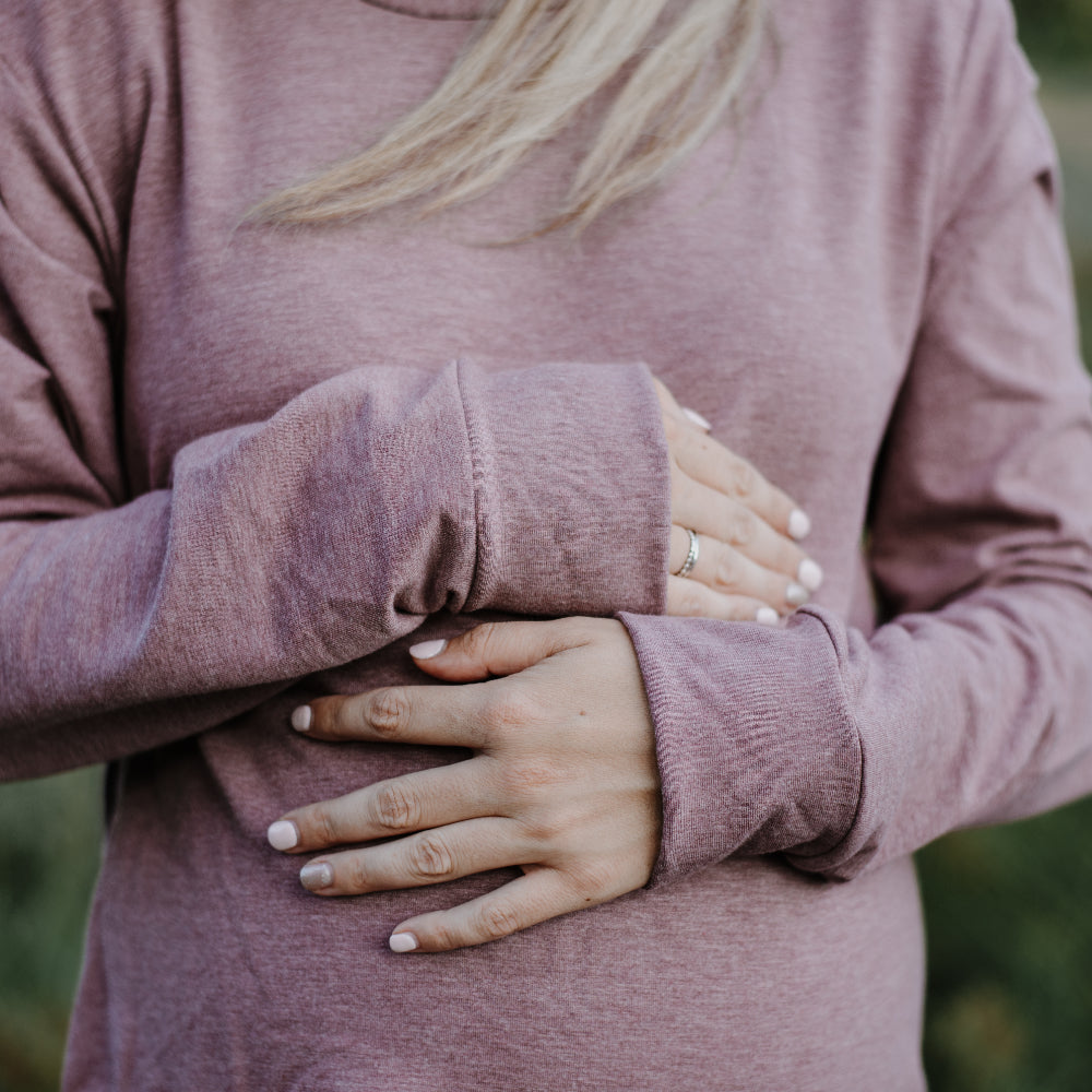 Charlotte slit maternity sweater - New Genes Maternity Wear