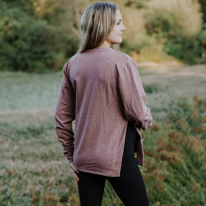 Charlotte slit maternity sweater - New Genes Maternity Wear