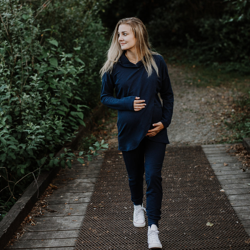 Scarlett maternity jogger in navy - New Genes Maternity Wear