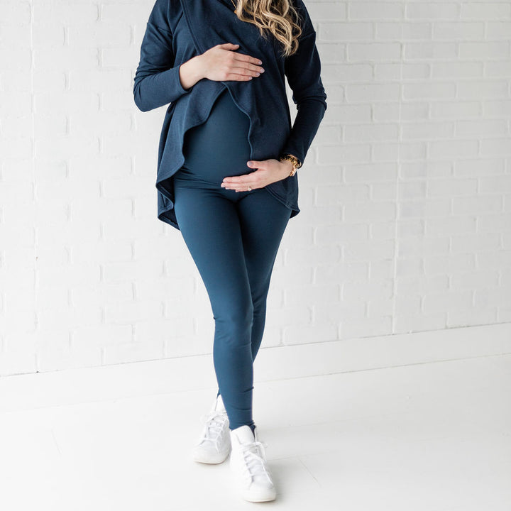 Lynx maternity legging in navy - New Genes Maternity Wear