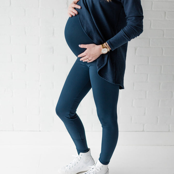 Lynx maternity legging in navy - New Genes Maternity Wear