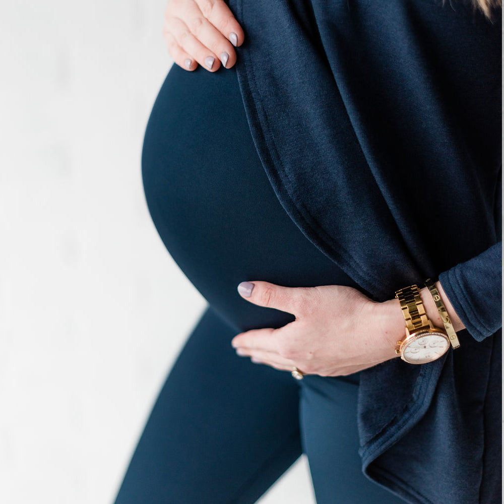 Lynx maternity legging in navy - New Genes Maternity Wear