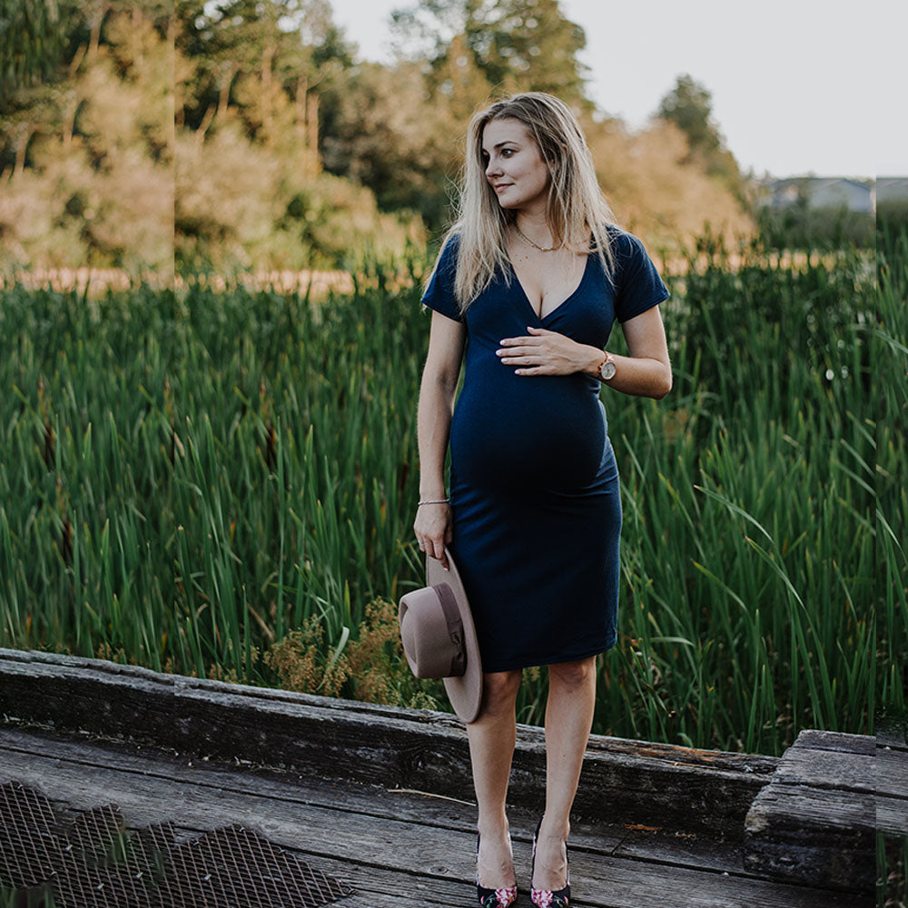 navy blue nursing dress Buy Seraphine Blue 100% Cotton Nursing Dress from Next USA
