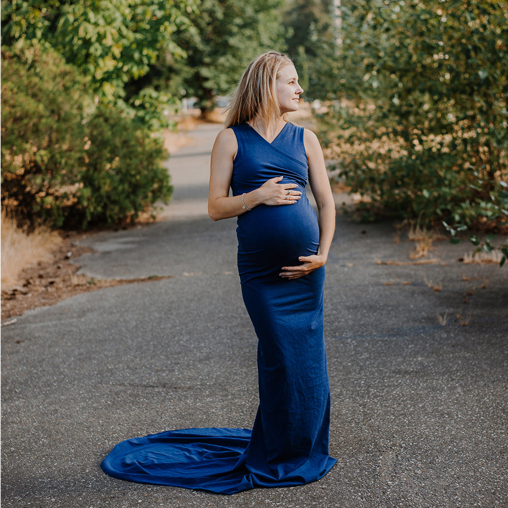 Santiago Maternity Gown - New Genes Maternity Wear 