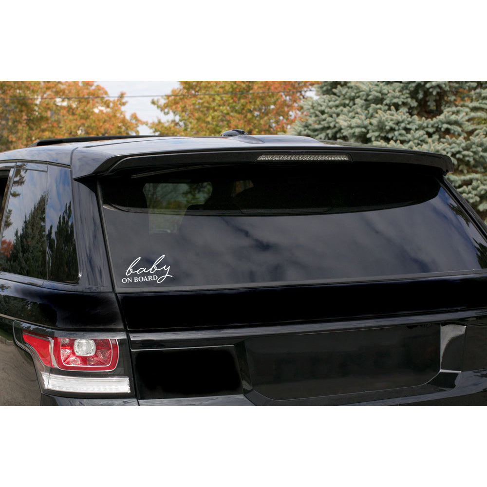 Baby on Board Script- Car decal - New Genes Maternity Wear 