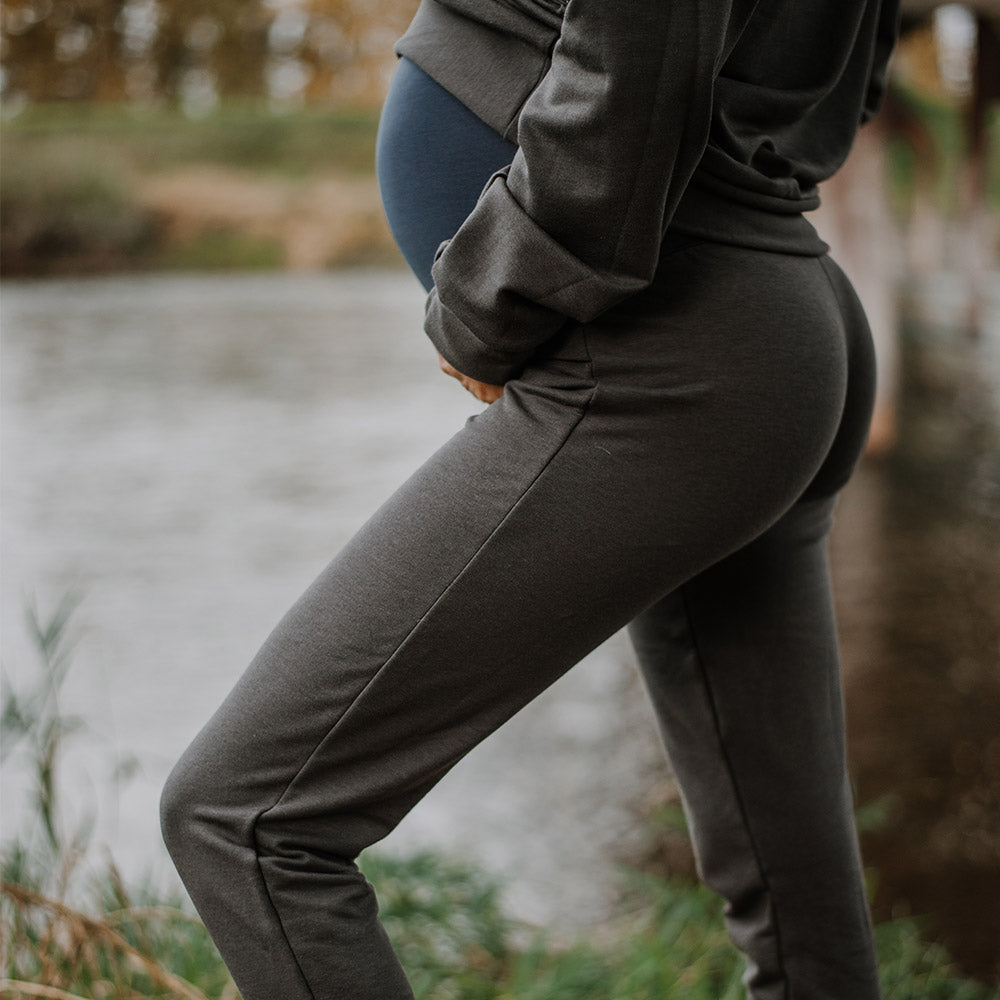 Scarlett maternity jogger in charcoal - New Genes Maternity Wear