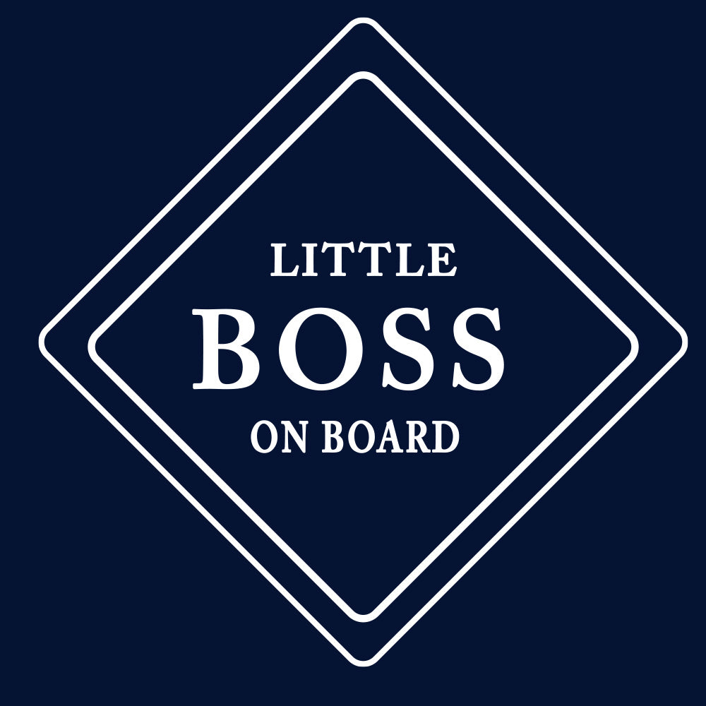 Little Boss on Board- Car Decal - New Genes Maternity Wear 